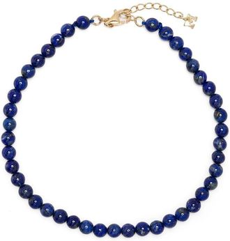 Mateo Bijoux lapis bead bracelet - men - Gold - One Size - Blue