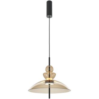 Maytoni Maytoni Bangkok L&aacute;mpara De Techo Colgante Moderna De 40 Cm Con Forma De C&uacute;pula, Color Negro, 3000 K, 1300 Lm, Pantalla Color Co&ntilde;ac