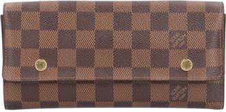 Louis Vuitton Damier Brown Damier Canvas Long Wallet (Bi-Fold) (Pre-Owned)