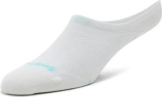 Smartwool Run Zero Cushion No Show Socks Sock White : LG (Womens Shoe 10-12.5), Merino/Nylon/Wool