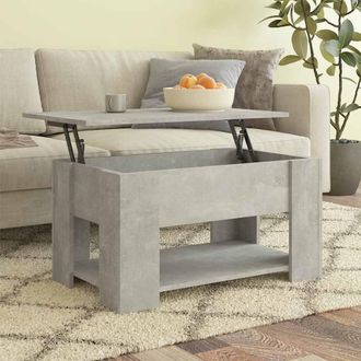 vidaXL Vidaxl - Mesa De Centro Madera De Ingenier&iacute;a Gris Hormig&oacute;n 79x49x41 Cm