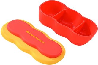 OEM Fiambrera Bento A Prueba De Fugas Para Adultos - Amarillo/rojo
