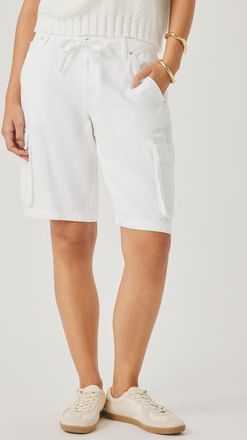 Splendid Denim Cargo Shorts in White at Nordstrom, Size X-Small