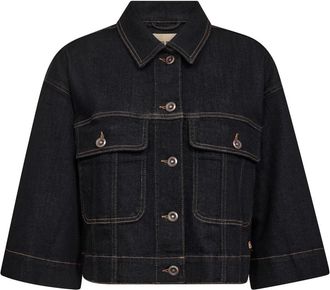Mos Mosh Denim jas met &frac34; mouwen - Dames - Spijkerjassen - Blauw - XS - Denim - Jassen