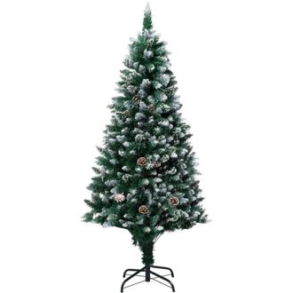 vidaXL &Aacute;rbol De Navidad Artificial Con Pi&ntilde;as Y Nieve Blanca 180 Cm Vidaxl