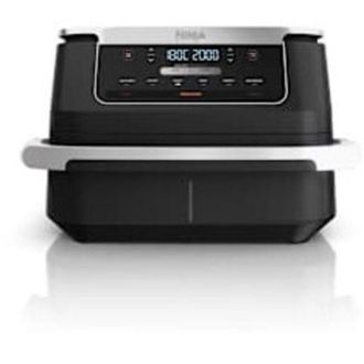 Ninja Af550eu Freidora Doble 6,6 L Independiente 2470 W Freidora De Aire Caliente Negro, Plata