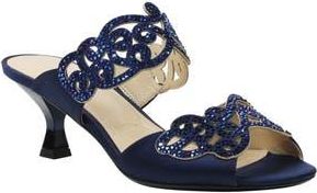 J. Rene&eacute; Francie Evening Sandal in Navy at Nordstrom Rack, Size 9.5