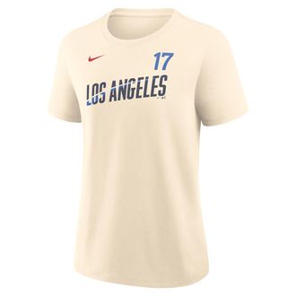 Nike Shohei Ohtani Los Angeles Dodgers City Connect Nike Womens MLB T-Shirt in Brown | 01K915ALD9-B2F