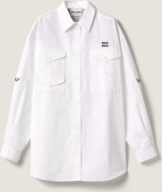 Miu Miu Poplin shirt-dress