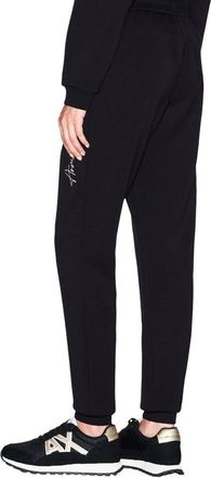 A|X Armani Exchange Bicolor Viscose Joggers - Black