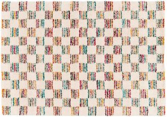 Oviala Alfombra de pelo largo con estampado multicolor 160 x 230 cm