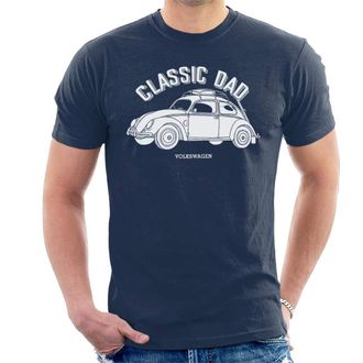 Volkswagen Classic Dad Beetle Mens T-Shirt Navy Blue