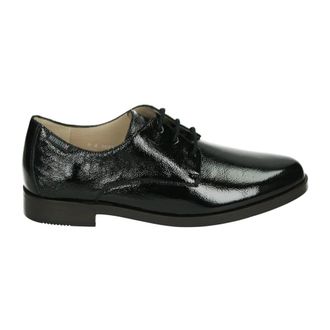 Mephisto Helsa Vernis Fripe - Dames - Veterschoenen - Zwart - 40 EU - Leer - Schoenen