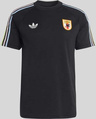 adidas Originals Regular Fit T-Shirt aus Baumwoll-Mix mit JFA-Applikation Modell NOIR in Black, Gr&ouml;&szlig;e XXL