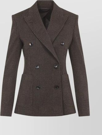 Max Mara zulma check pattern jacket