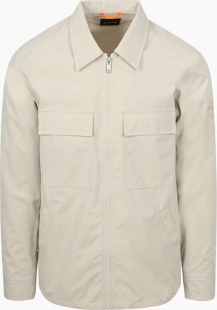 HUGO BOSS Mens BOSS Lozzy Overshirt Light Beige - Tan - Size: 38/Regular