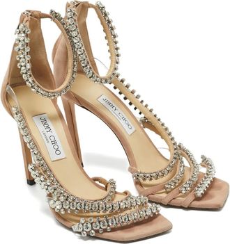 Jimmy Choo London Sandali Josefine con cristalli - Toni neutri