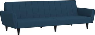 vidaXL Sof&aacute; Cama De 2 Plazas Terciopelo Azul Vidaxl