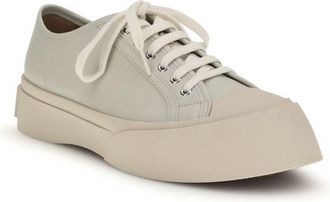 Marni Mens White Calf Leather Bos Taurus Chunky Sneakers