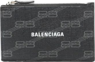 Balenciaga 2010s logo card holder - Black