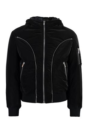 Versace Gewatteerde Nyloonjacket met Capuchon