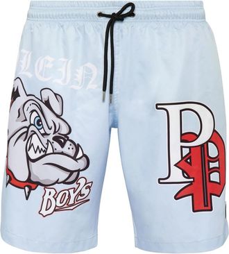 Philipp Plein Beachwear - Heren - Strandmode - Blauw - 4XL - Badmode