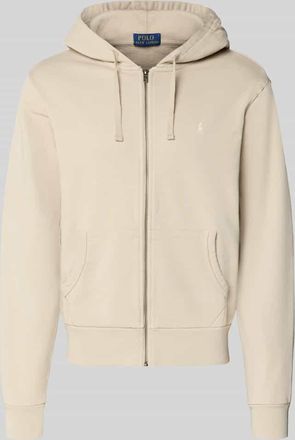 Polo Ralph Lauren Regular Fit Sweatjacke aus reiner Baumwolle in Hellgrau, Gr&ouml;&szlig;e XXL