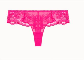 Simone Pérèle Womens Intrigue Tanga In Disco Pink