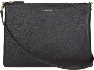 Coccinelle Womens Mini Crossbody Bag Black Cowhide - Crossbody-Bags