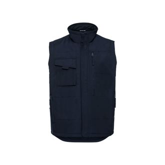 Russell Athletic Mens Heavy Duty Gilet (French Navy) - Size X-Small