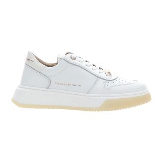 Alexander Smith Sneakers, female, White, Size: 7 US Polyester Sneakers with Leather Composition