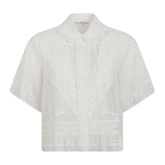 Ermanno Scervino Shirts, female, White, Size: 2XS Ermanno Scervino Shirts