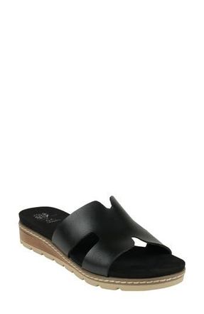 Good Choice Shoes Nellie Cutout Wedge Slide Sandal in Black at Nordstrom Rack, Size 8.5