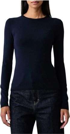Twinset Jersey de punto con cuello redondo - Knitwear - Mujer - Azul - XS
