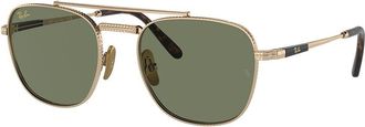 Ray-Ban RB8258 Frank II Titanium 313852 Mens Sunglasses Gold Size 51