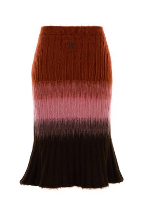 Fendi Rust+blush Skirt