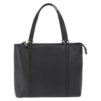 Burberry Vintage Leather Black Leather Handbag (Pre-Owned)