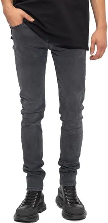 Alexander McQueen Mens Black Cotton Skinny Jeans Clothing