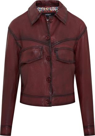 Infinity Leather Womens Retro Biker Leather Jacket - Kopervik