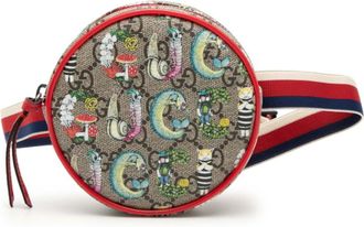 Gucci Beige Multi-Color Gg Supreme Pvc Leather Fanny Pack Pochette Pouch (Pre-Owned)