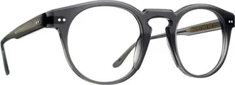 Talla Eyewear Ghello Phantos-Shape Transparent Gray Acetate Sunglasses