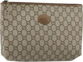Gucci Pre-owned Clutches, female, Beige, Size: ONE SIZE Pre-owned Plastic Clutch