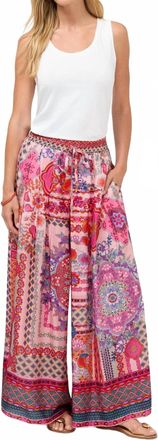 Johnny Was Arya Lined Pant In Tami Scarf