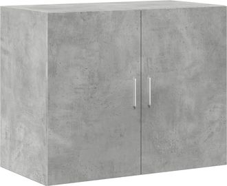 vidaXL Vidaxl Mobile A Parete Grigio Cemento 80x42,5x64 Cm Legno