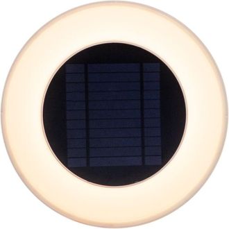 Licht-Trend Licht-trend - Wally Aplique Redondo Con Carga Solar. Dimensiones &Oslash;39x8 Cm. Luz Fr&iacute;a Led. Fabricado En Espa&ntilde;a