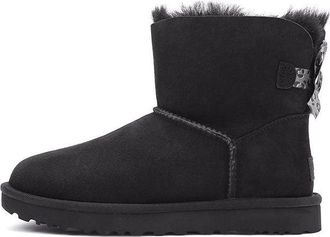 UGG (WMNS) UGG Mini Bailey Bow II Exotic Boot Black 1102972-BLK