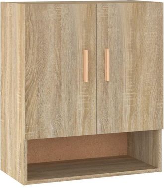 vidaXL Wall Cabinet Sonoma Oak 60x31x70 cm Engineered Wood vidaXL