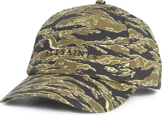 AllSaints Nova Camo Baseball Cap in Green Multi at Nordstrom Rack