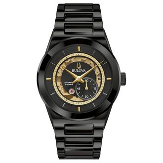 Bulova Mens Millennia Black Dial Watch