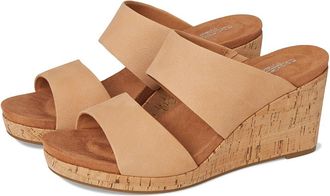 Rockport Briah II Slide Womens Shoes Beige Leather : 5.5 M (B)